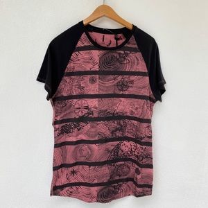 NWT Buffalo top in pink/black